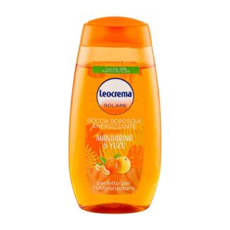 Gel doccia doposole energizzante al mandarino & yuzu della Leocrema da 300 ml