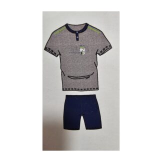Pigiama uomo maniche corte grigio Suprema Morning taglia L