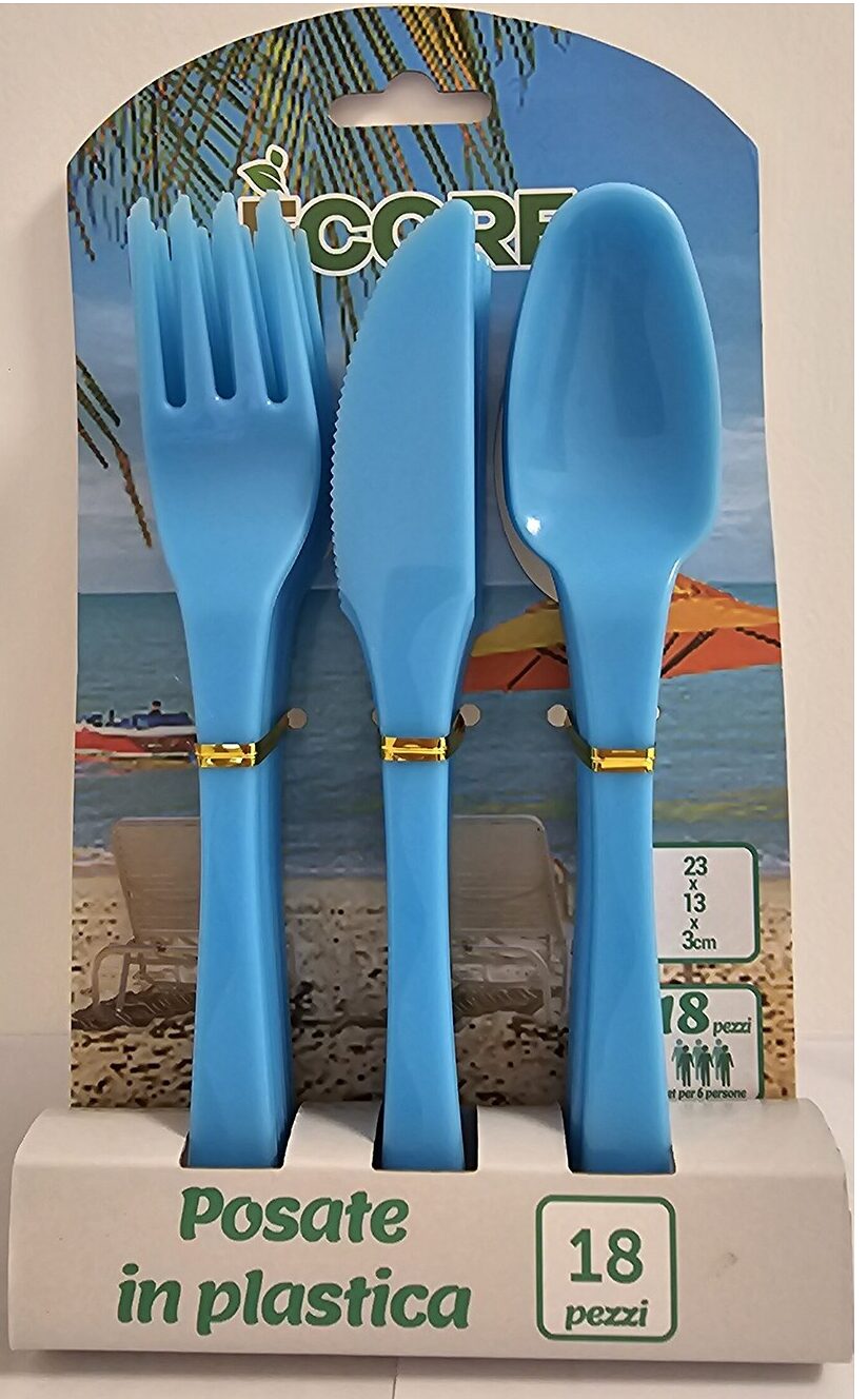 Set 18 posate in plastica Ecore — colore a scelta - immagine 5