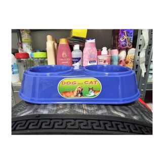 Ciotola doppia per cani e gatti Dog and Cat - colore a scelta