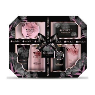 Set per il corpo Setablu — 6 pezzi: gel doccia, bagnoschiuma, lozione, scrub, sapone e sali da bagno