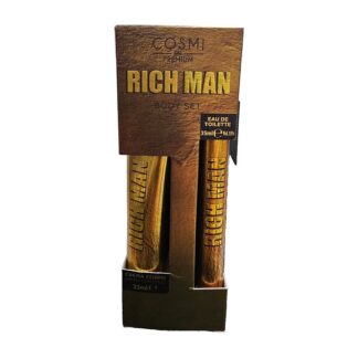 Body set uomo Rich man crema corpo+profumo
