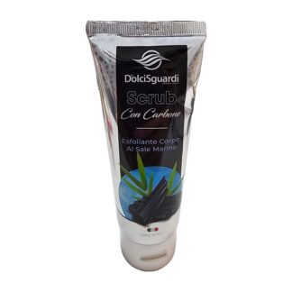 Scrub esfoliante corpo con Carbone al sale Marino dolci sguardi da 100 ml