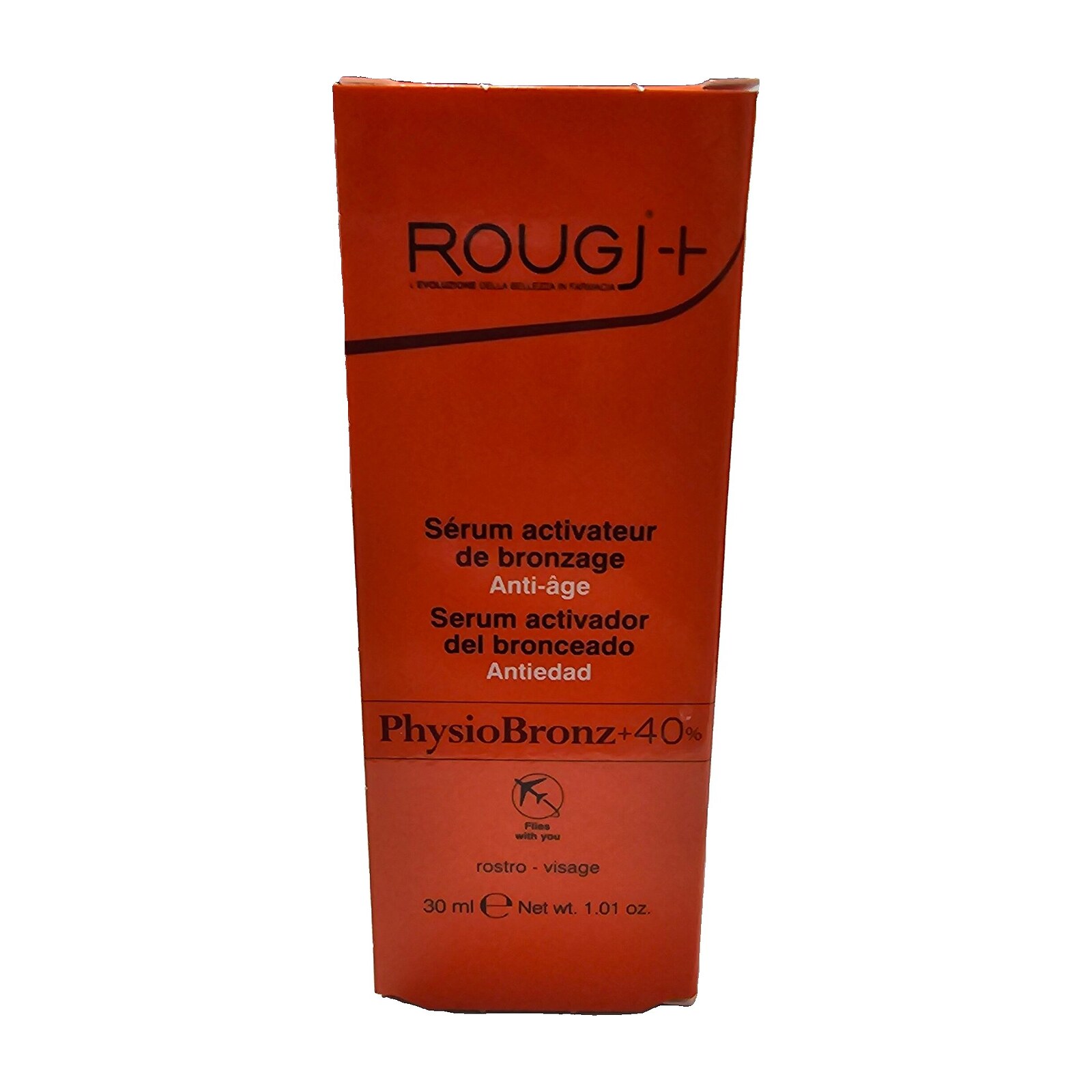 siero attivatore dell'abbronzatura anti-age viso Rougj 30 ml