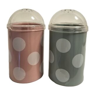 Spargisale e spargipepe a pois — colore a scelta