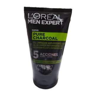 Detergente viso anti-imperfezioni Pure Charcoal L'Oréal Men Expert 100 ml