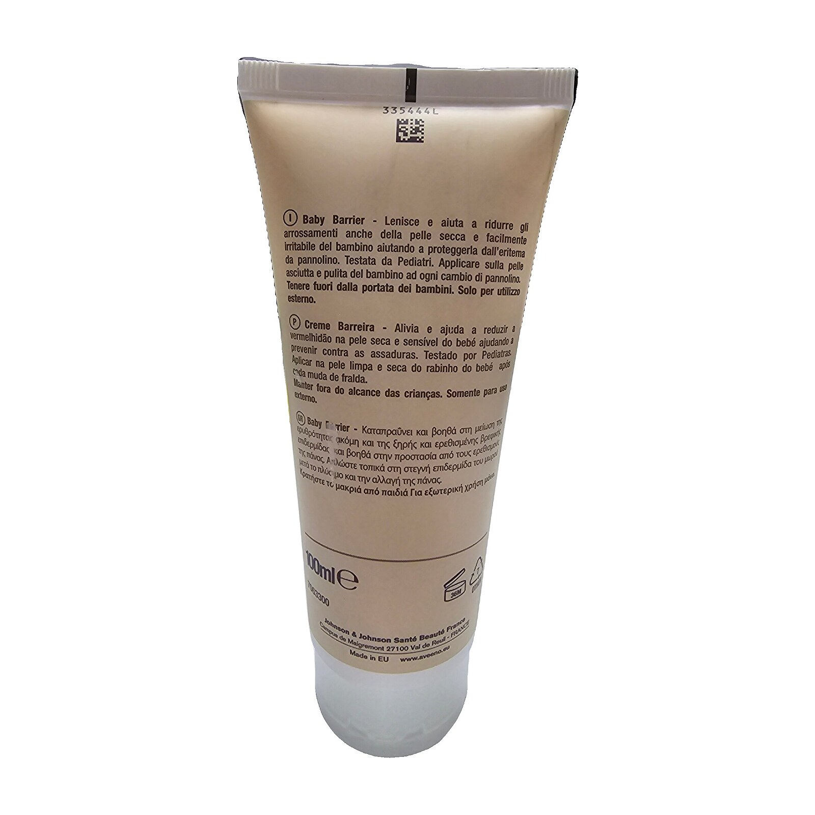 Crema barriera Aveeno Baby Barrier 100 ml — avena colloidale e ossido di zinco - immagine 2