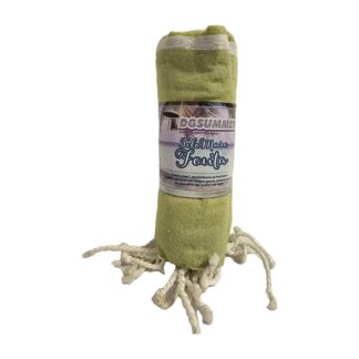 Telo mare Fouta DGSummer 90x170 cm verde lime — 90% cotone