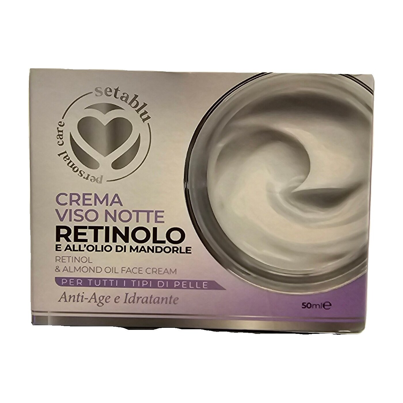 Crema viso Setablu 50 ml all'olio di mandorle — formula a scelta - immagine 2