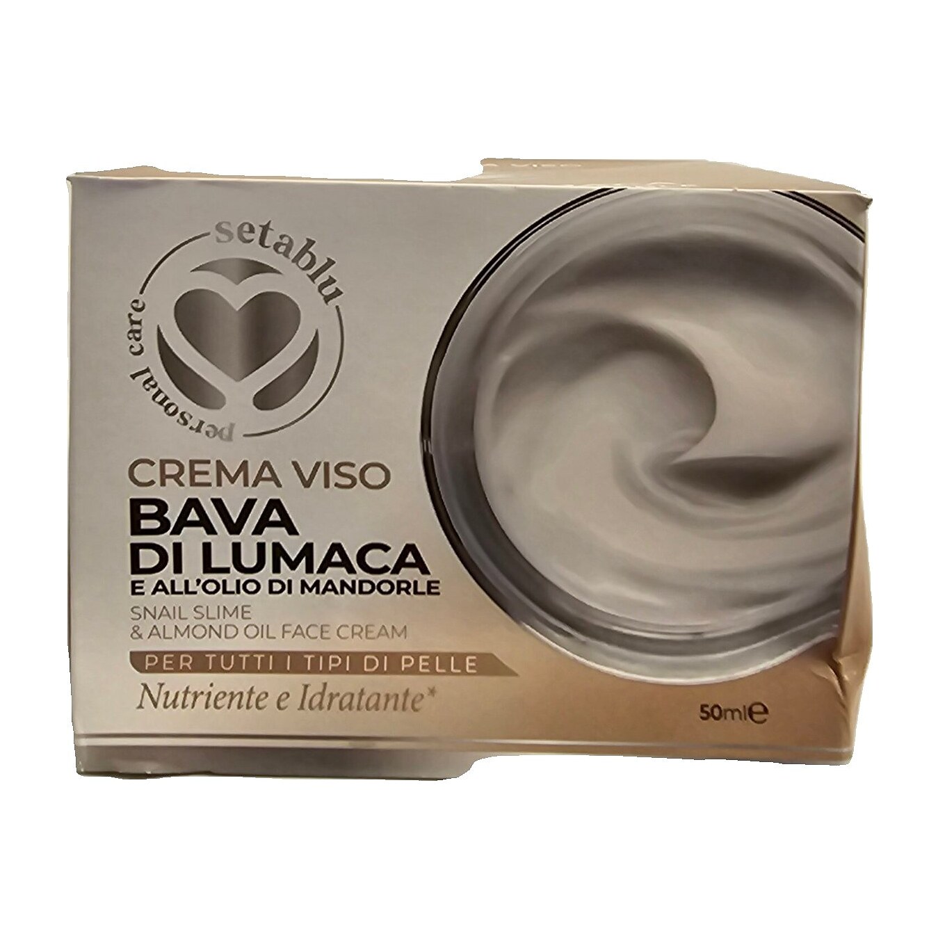 Crema viso Setablu 50 ml all'olio di mandorle — formula a scelta - immagine 3