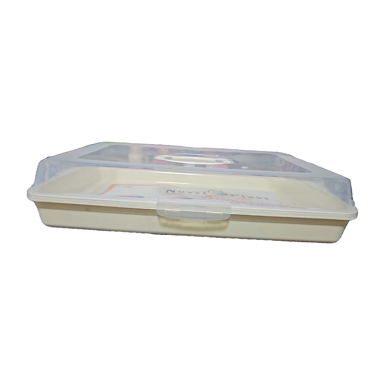 Vassoio con coperchio salvafreschezza 44x30x9 cm