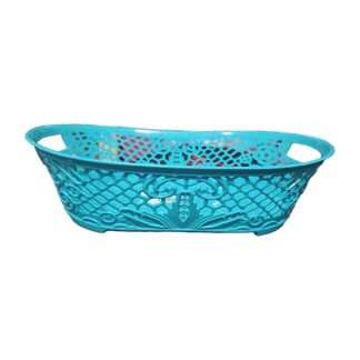 Cesto ovale traforato multiuso 27x17 cm h7 - colore a scelta