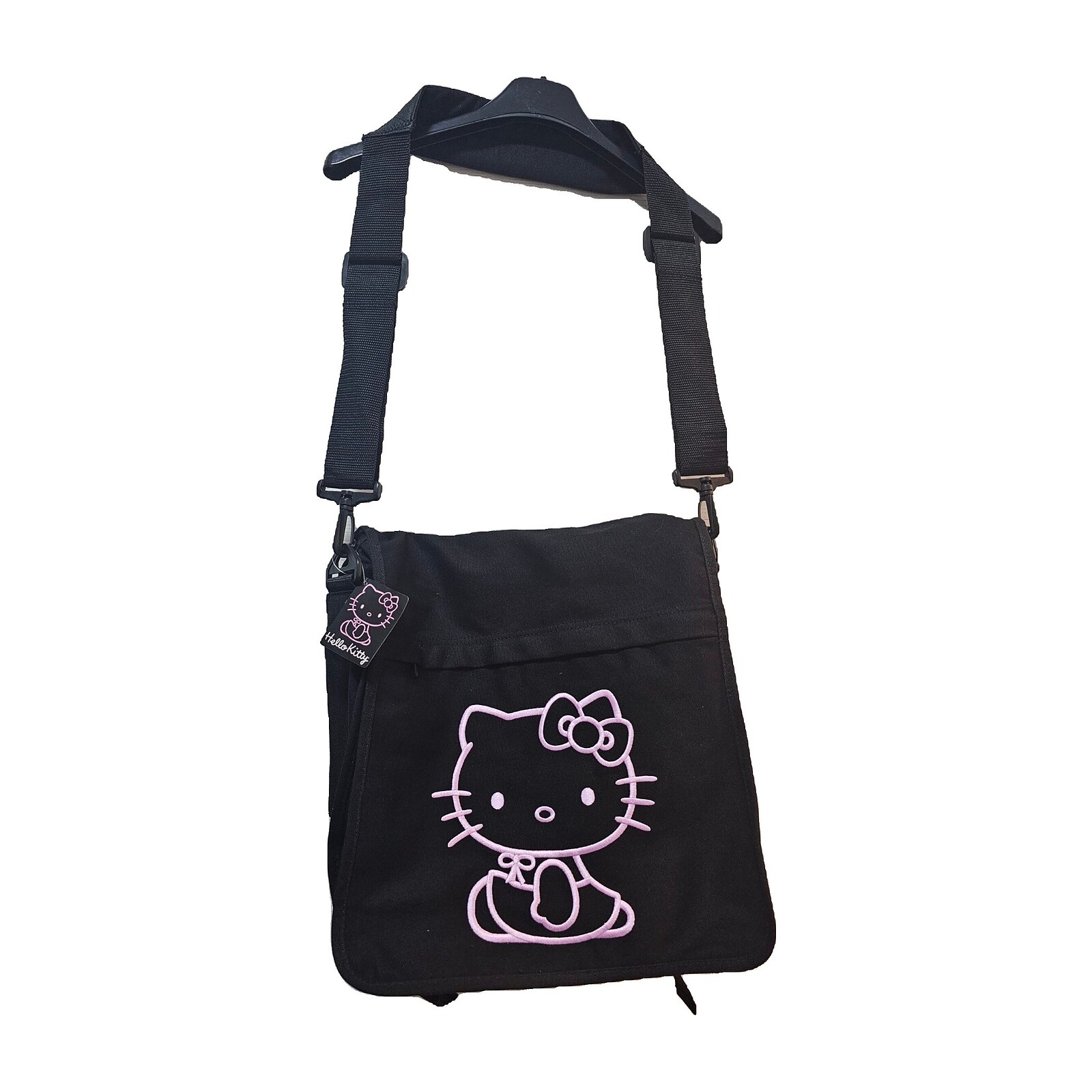 Borsa a tracolla Sanrio Hello Kitty nera - grande