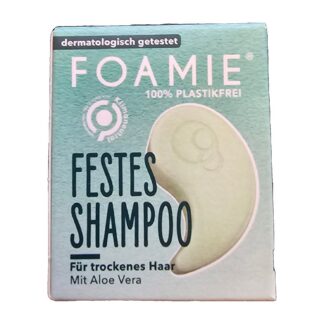 Shampoo Solido Foamie per Capelli Secchi con Aloe Vera