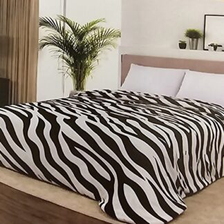 Coperta Safari Matrimoniale in Pile — Zebra 220x240cm