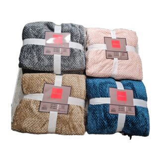 Plaid Coperta Matrimoniale MyHouse Pop Corn 200x220 cm — colore a scelta