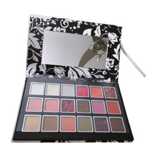 Palette 18 Ombretti Medecoo Yara con Specchio — Opachi, Perlati e Glitter
