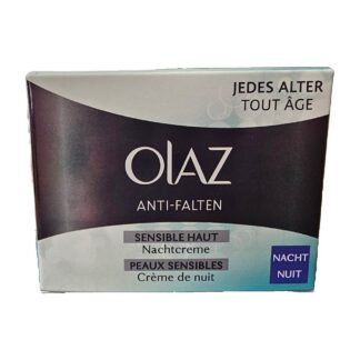 Crema Notte Antirughe Olaz per Pelli Sensibili — Anti-Falten Nachtcreme