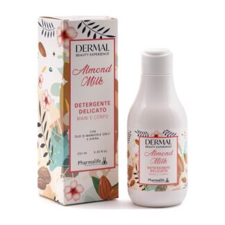 Detergente delicato mani e corpo Dermal Almond Milk 250 ml Pharmalife